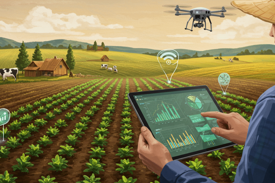 how to integrate technology with traditional farming​